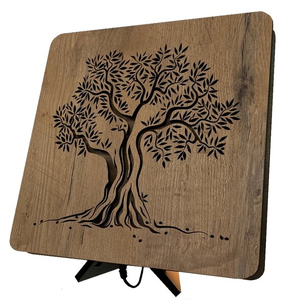 "Olivovník" lampa 31x31cm provedení povrchu: dub světlý