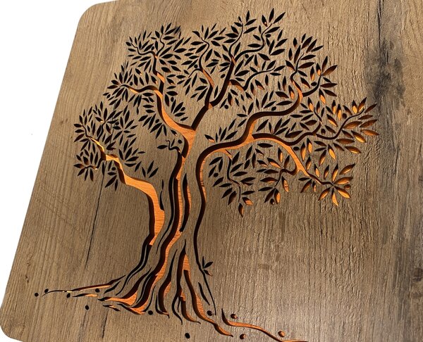 "Olivovník" lampa 31x31cm provedení povrchu: dub světlý