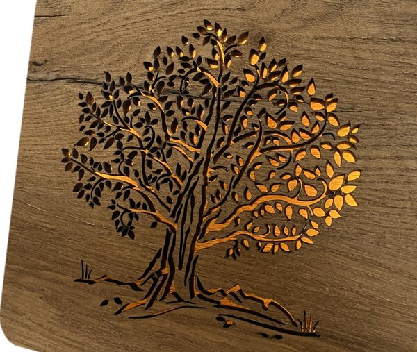 "Lípa" lampa 31x31cm provedení povrchu: dub světlý