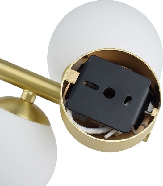 Ideal Lux - LED Nástěnné svítidlo PERLAGE 3xG9/3W/230V zlatá/bílá