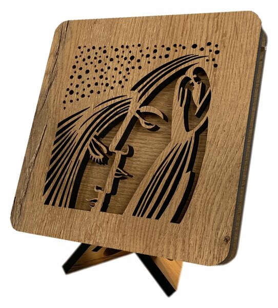 "Romance" lampa 19x19cm provedení povrchu: dub