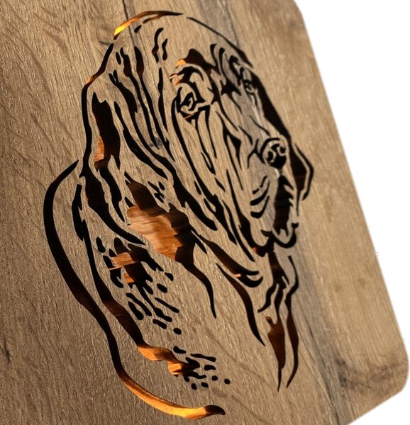 "Baset" lampa 19x19cm provedení povrchu: dub