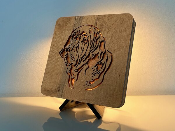"Baset" lampa 19x19cm provedení povrchu: dub