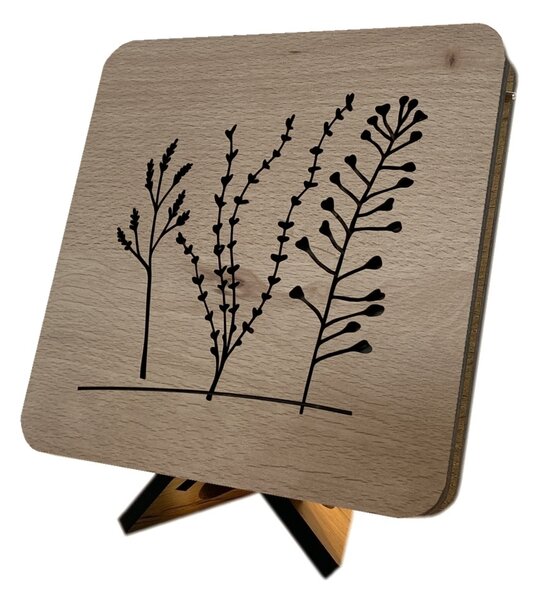 "Kokoška" lampa 19x19cm provedení povrchu: dub