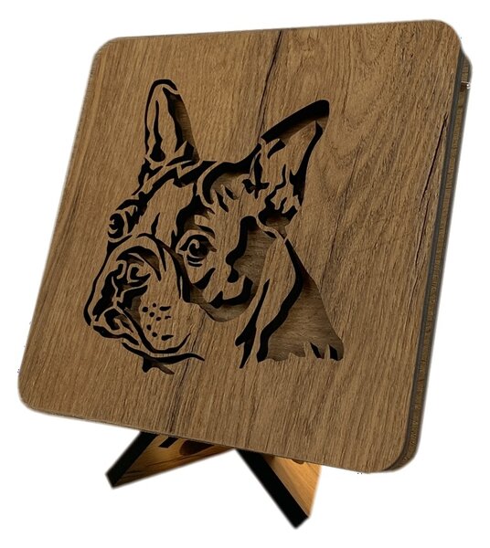 "Buldoček" lampa 19x19cm provedení povrchu: dub