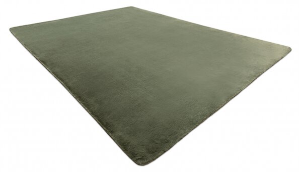 Makro Abra Kusový koberec jednobarevný Shaggy POSH protiskluzový pratelný zelený Rozměr: 50x80 cm