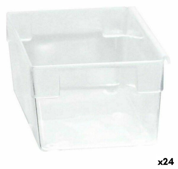 BigBuy Home Multifunkční box Modulovat Transparentní 15 x 8 x 5,3 cm (24 kusů)