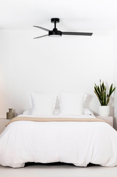 FARO 34261 - LED Stropní ventilátor BARTH LED/24W/230V černá + DO