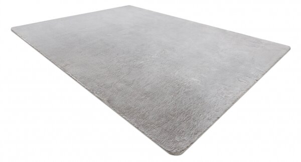 Makro Abra Kusový koberec jednobarevný Shaggy POSH protiskluzový pratelný šedý Rozměr: 160x220 cm