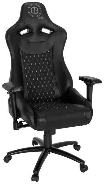 HERNÍ ŽIDLE, vzhled kůže, plochá tkanina, černá MID.YOU - Online Only kancelářské židle, Online Only