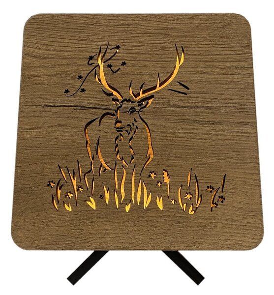 "Jelen" lampa 19x19cm provedení povrchu: dub