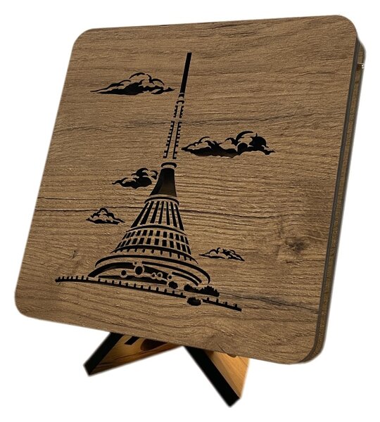 "Ještěd" lampa 19x19cm provedení povrchu: dub
