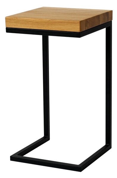 Odkládací stolek Dimo s masivní dubovou deskou