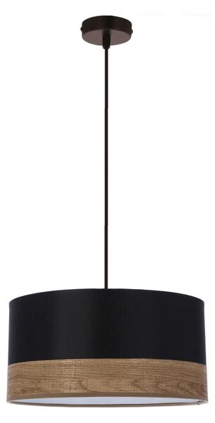 Lustr na lanku PORTO 1xE27/60W/230V černá/hnědá