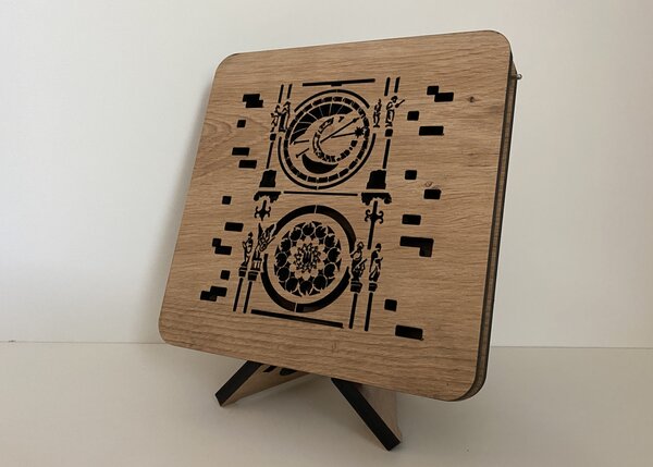 "Orloj" lampa 19x19cm provedení povrchu: dub