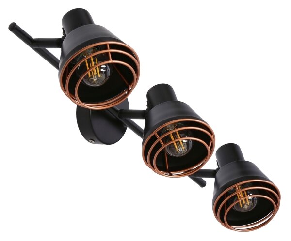 Bodové svítidlo NERIA 3xE14/40W/230V černá/měděná