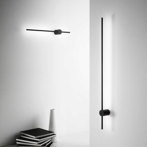 Ideal Lux - LED Nástěnné svítidlo ESSENCE LED/12W/230V 3000K 70 cm CRI 90 černá