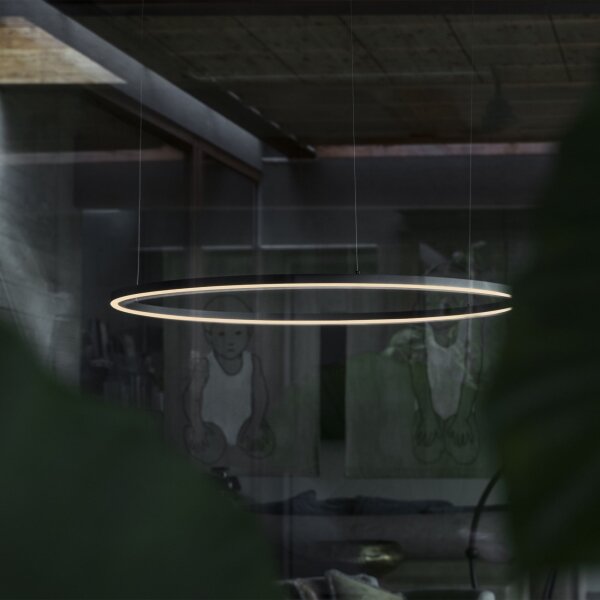 Ideal Lux - LED Lustr na lanku ORACLE LED/83W/230V 3000K pr. 150 cm černá