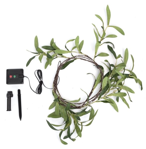 Aigostar - LED Solární řetěz 60xLED/4m IP65 teplá bílá olive
