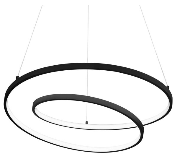 Ideal Lux - LED Lustr na lanku OZ LED/52W/230V pr. 80 cm CRI 90 černá
