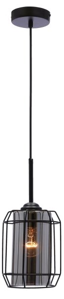 Lustr na lanku JONERA 1xE27/40W/230V černá