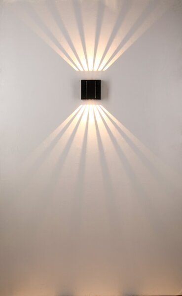 Venkovní nástěnné solární LED osvětlení Immax EFFECT 4000K, 2 světelné efekty