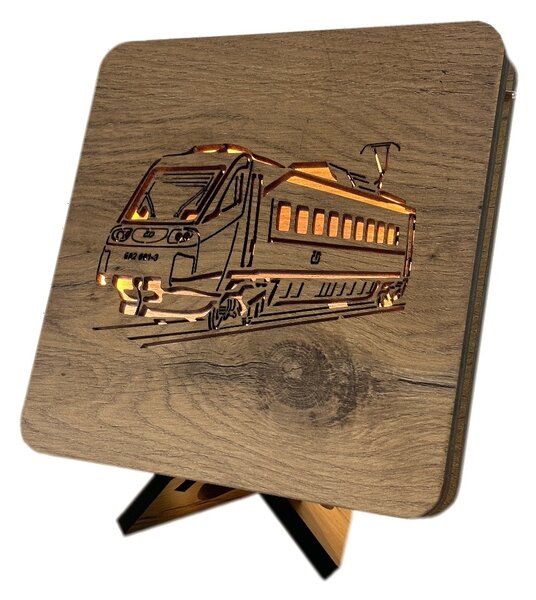 "Pendolino" lampa 19x19cm provedení povrchu: dub