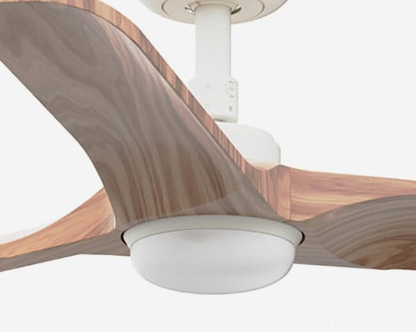 FARO 33805WT-1TW - LED Stm. vent. HEYWOOD S 10W/230V dřevo/bílá pr. 90 cm WT +DO