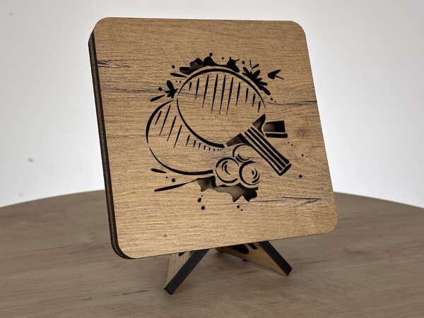 "Ping Pong" lampa 19x19cm provedení povrchu: dub