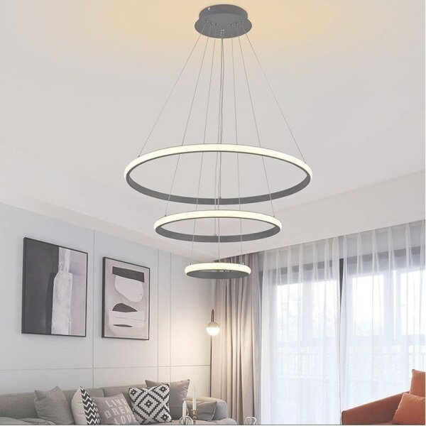 LED Stmívatelný lustr na lanku LED/90W/230V 3000-6500K + DO