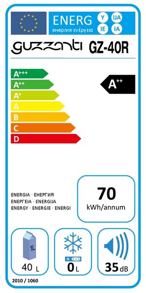 Guzzanti GZ 40R termoelektrický chladicí box, 43 x 57 x 40 cm