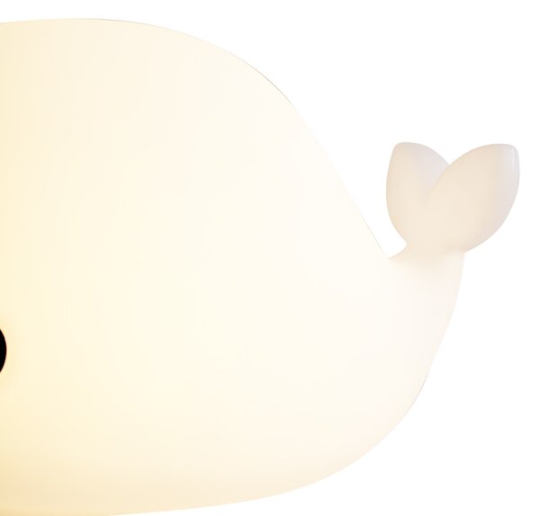 Stolní lampa bílá 50 cm vč. LED stmívatelná IP54 dobíjecí - Baby Whale
