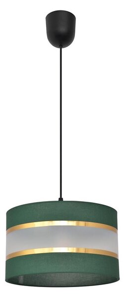 Lustr na lanku HELEN 1xE27/15W/230V pr. 25 cm zelená/zlatá