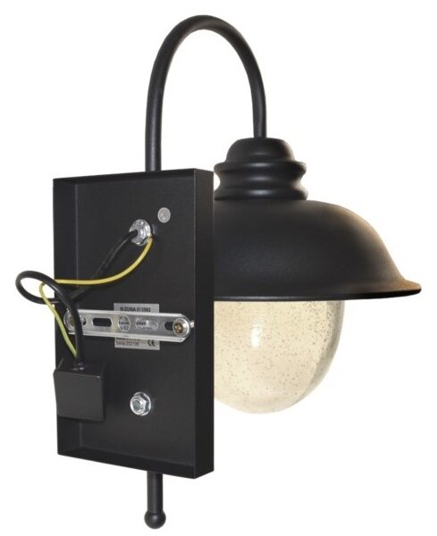 Venkovní nástěnné svítidlo ZUNA 1xE27/60W/230V IP44 černá