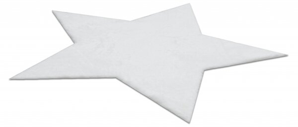 Makro Abra Moderní kusový koberec SHAPE 3148 Hvězda protiskluzový vhodný k praní shaggy slonová kost Rozměr: 80x80 cm