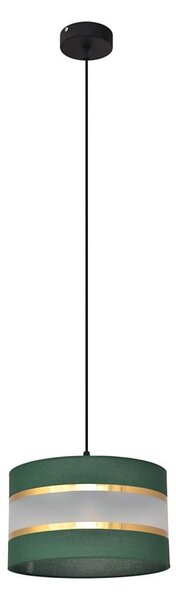 Lustr na lanku HELEN 1xE27/15W/230V pr. 25 cm zelená/zlatá