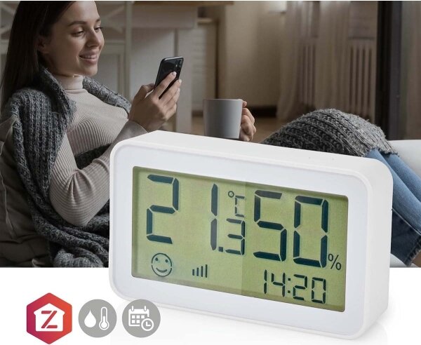 Nedis ZBSC30WT - Senzor teploty a vlhkosti 2xAAA