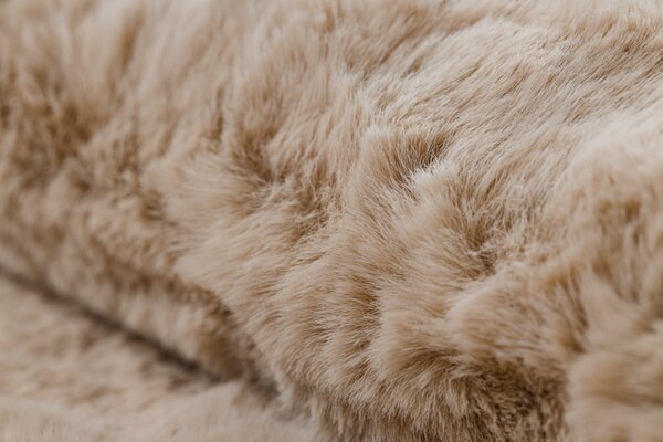 Makro Abra Kusový koberec SHAPE 3146 Medvídek protiskluzový vhodný k praní shaggy camel béžový Rozměr: 80x96 cm