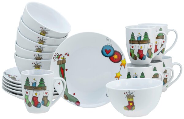 SNÍDAŇOVÁ SOUPRAVA Luna Socken 18dílné Creatable - Kávové servisy, Online Only