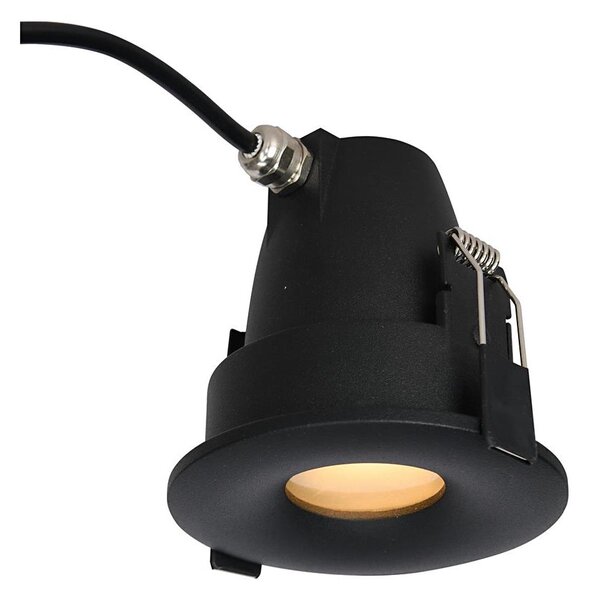 Azzardo AZ5390 -Koupelnové podhledové svítidlo ROMOLO 1xGU10/50W/230V IP65 černá