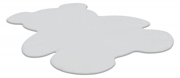 Makro Abra Kusový koberec SHAPE 3146 Medvídek protiskluzový vhodný k praní shaggy slonová kost Rozměr: 80x96 cm