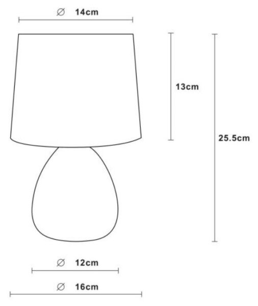Lucide 47508/81/30 - Stolní lampa MARMO 1xE14/40W/230V černá