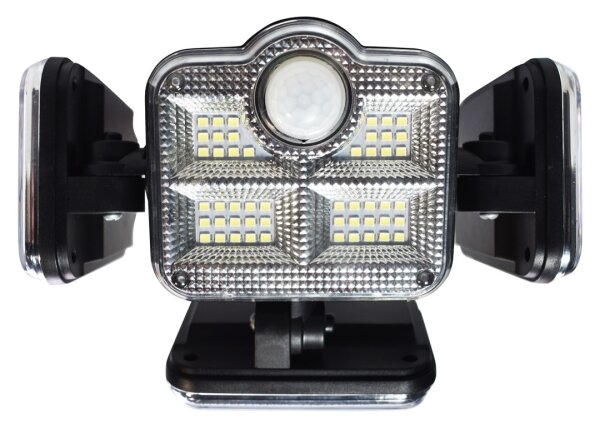 LED Solární reflektor se senzorem pohybu a soumraku 30W/3,7V 2400 mAh IP47 + DO