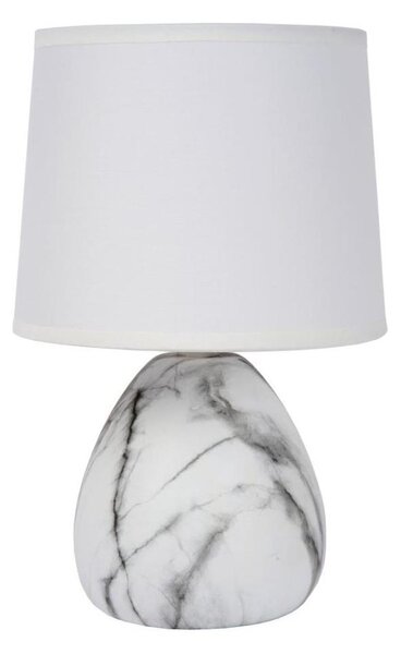 Lucide 47508/81/31 - Stolní lampa MARMO 1xE14/40W/230V bílá