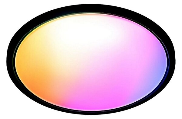 WiZ - LED RGB Stmívatelné stropní svítidlo SUPERSLIM LED/22W/230V Wi-Fi černá