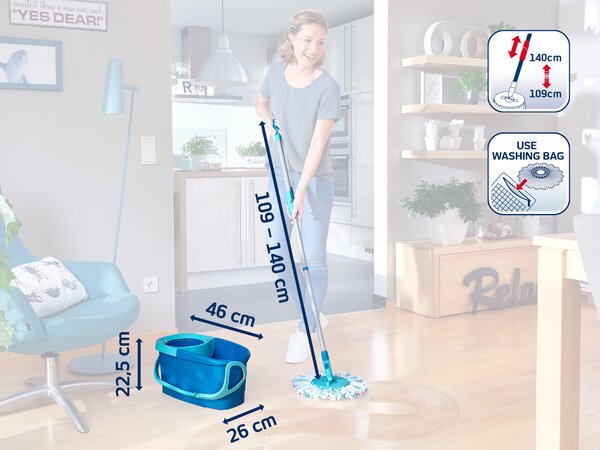 Leifheit Clean Twist Ergo mop s kbelíkem a tyčí 52101