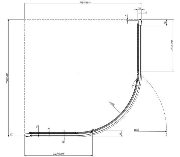 Ravak Pivot sprchový kout 90x90 cm půlkulatá satén matný/průhledné sklo 37677U00Z1