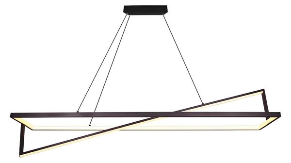 LED Stmívatelný lustr na lanku LED/45W/230V 3000K 114 cm černá
