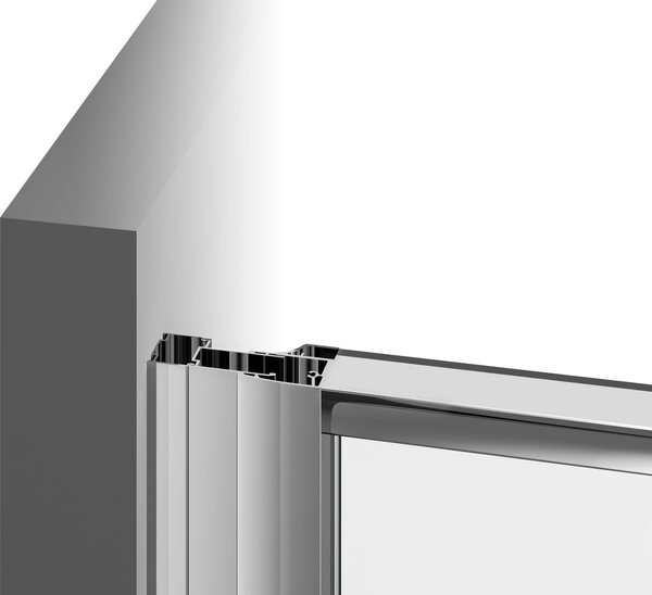 Ravak Pivot sprchový kout 90x90 cm půlkulatá satén matný/průhledné sklo 37677U00Z1