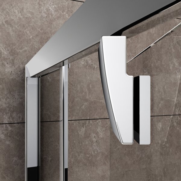 Ravak Pivot sprchový kout 90x90 cm půlkulatá satén matný/průhledné sklo 37677U00Z1